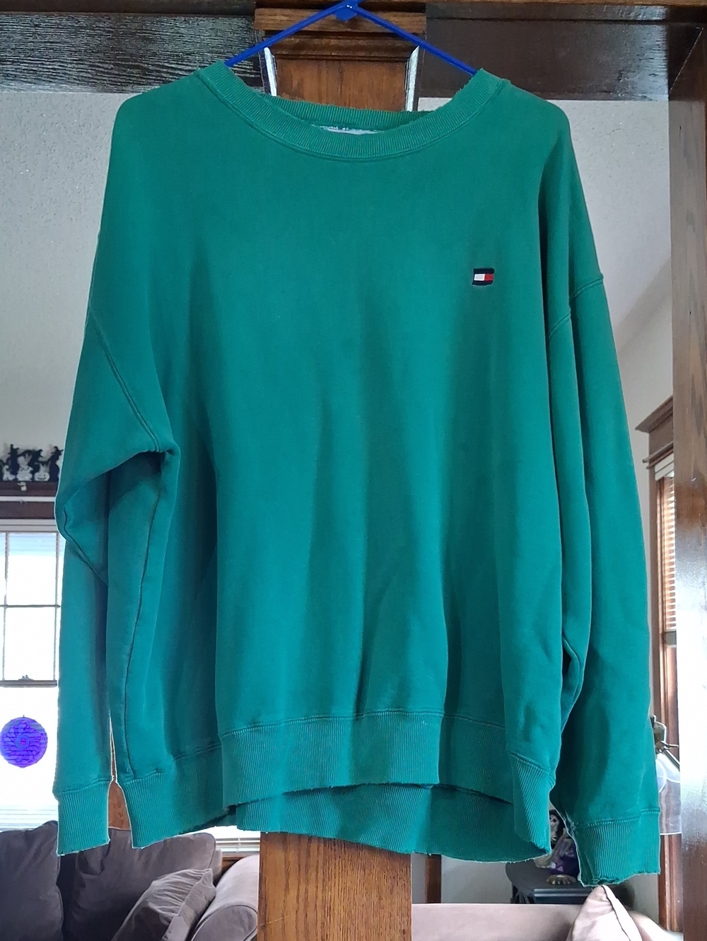 Vintage Tommy Hilfiger Emerald Green Crewneck Sweatshirt